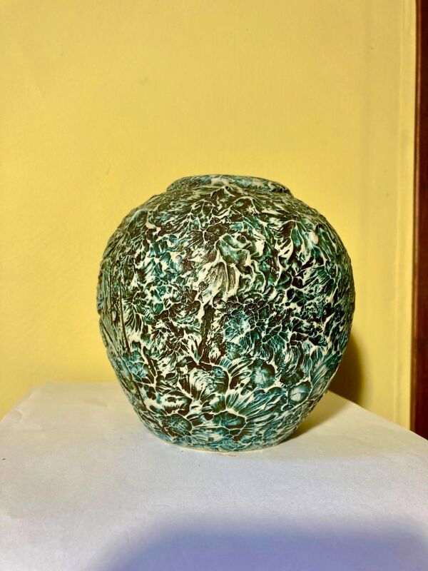 Vase en gres bleu - basque ciboure arroka