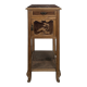 Art Nouveau bedside table with a griotte marble top.