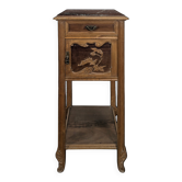 Chevet style Art nouveau plateau marbre griotte