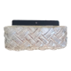 Small rectangular glass flush mount ceiling or wall lamp vintage