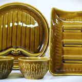 Asparagus set 10 pieces faïence de gien
