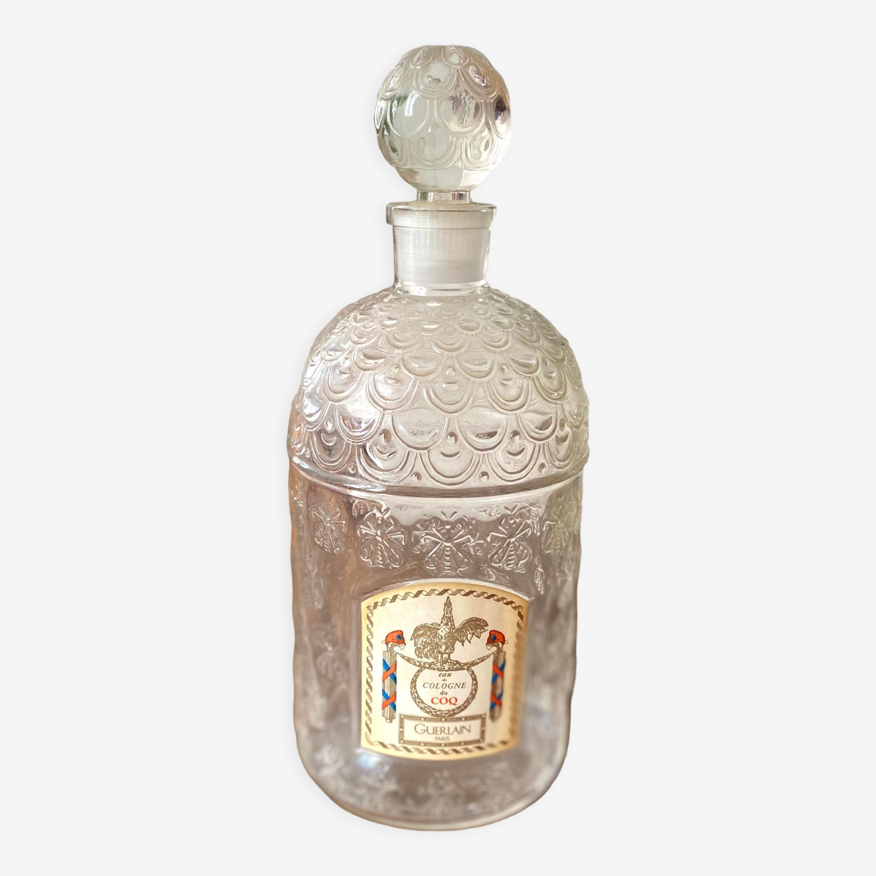 Flacon bouteille de parfum guerlain eau de cologne du coq vintage 1970 |  Selency