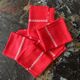 Set of six napkins in cotton / linen vintage dimension: height -52cm- width -48cm-