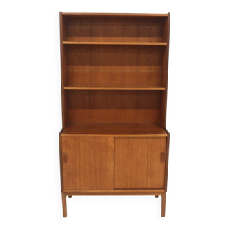 Commode-bibliothèque scandinave en teck, Suède, 1960