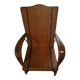 Fauteuil rotin/osier vintage