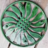 Paire de dessous de plat en fonte