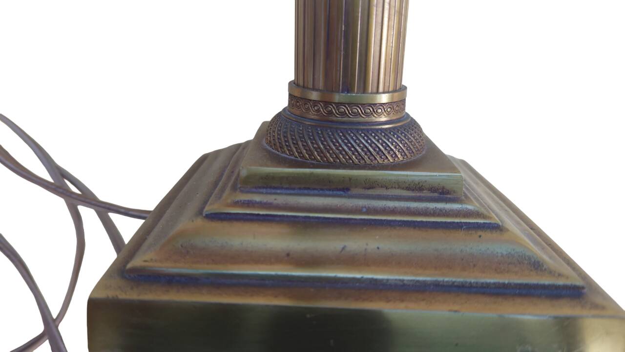Paires de lampes style empire Abat jour rouge
