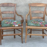 Pair of mulched armchairs