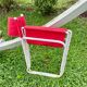 Chaise pliante rouge vintage