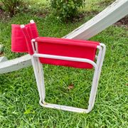 Vintage red folding chair