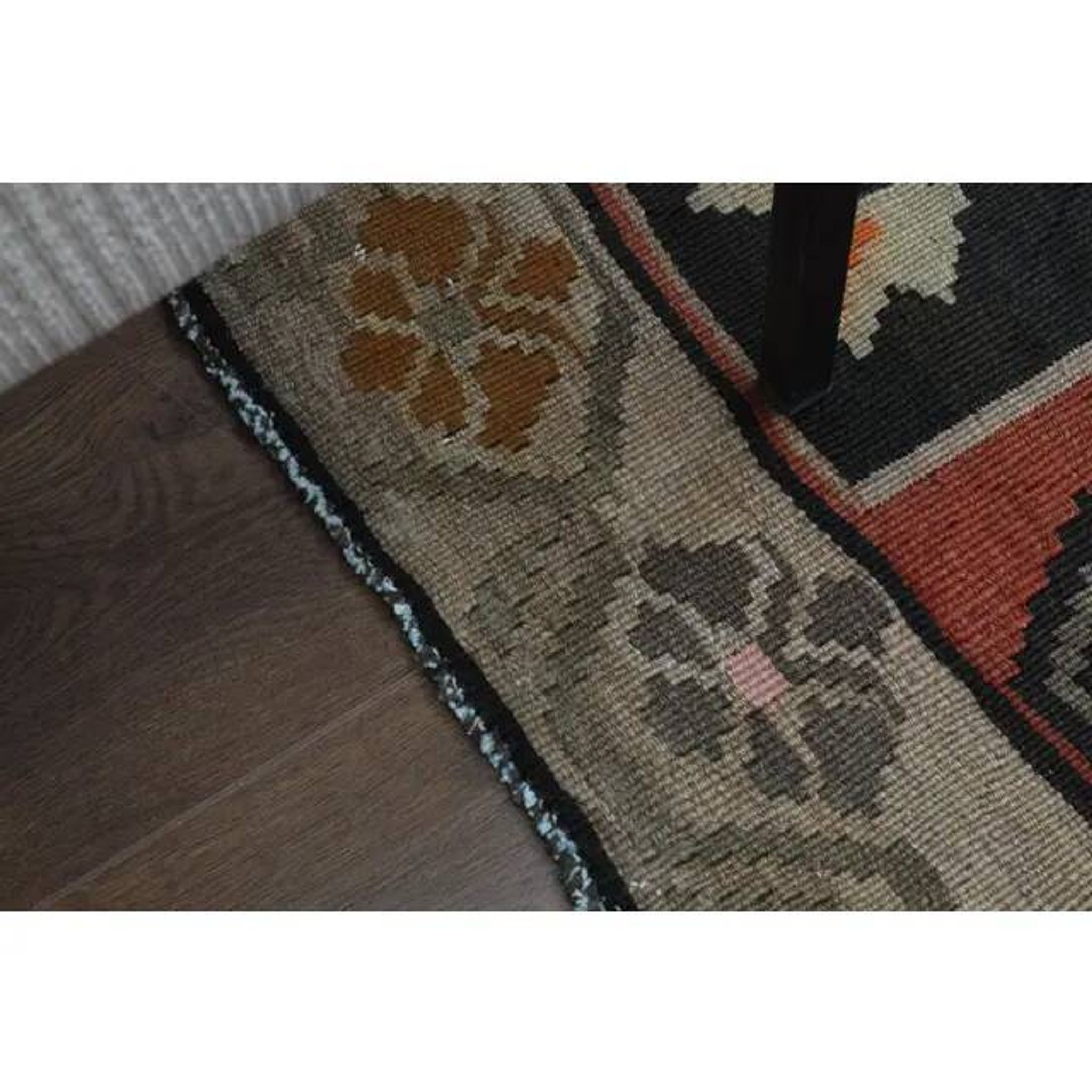 1970s Vintage Turkish Hand-Knotted Wool Cotton Brown Area Rug 234x417