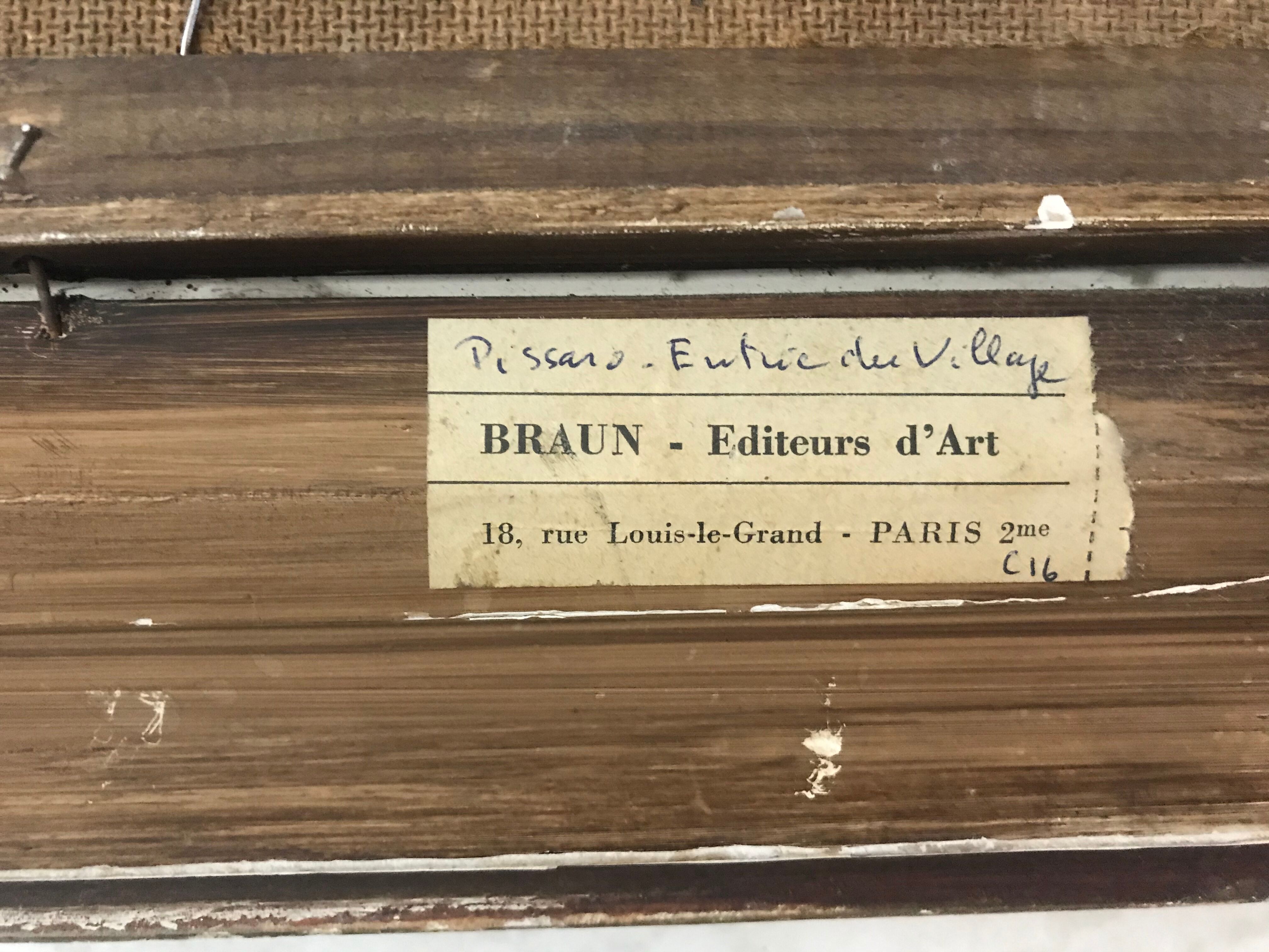 Painting landscape reproduction by Pissarro