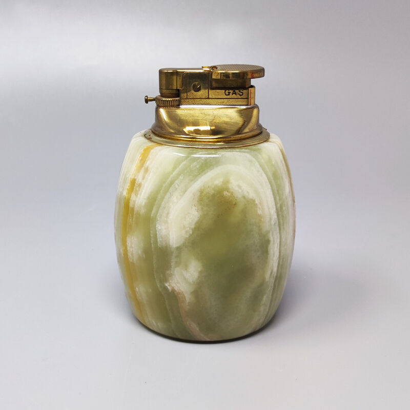 Smoking set in onyx, Made in Italy 1960