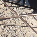 Industrial enamelled plate table