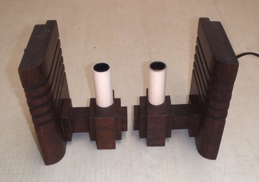 Pair of wall murals to light