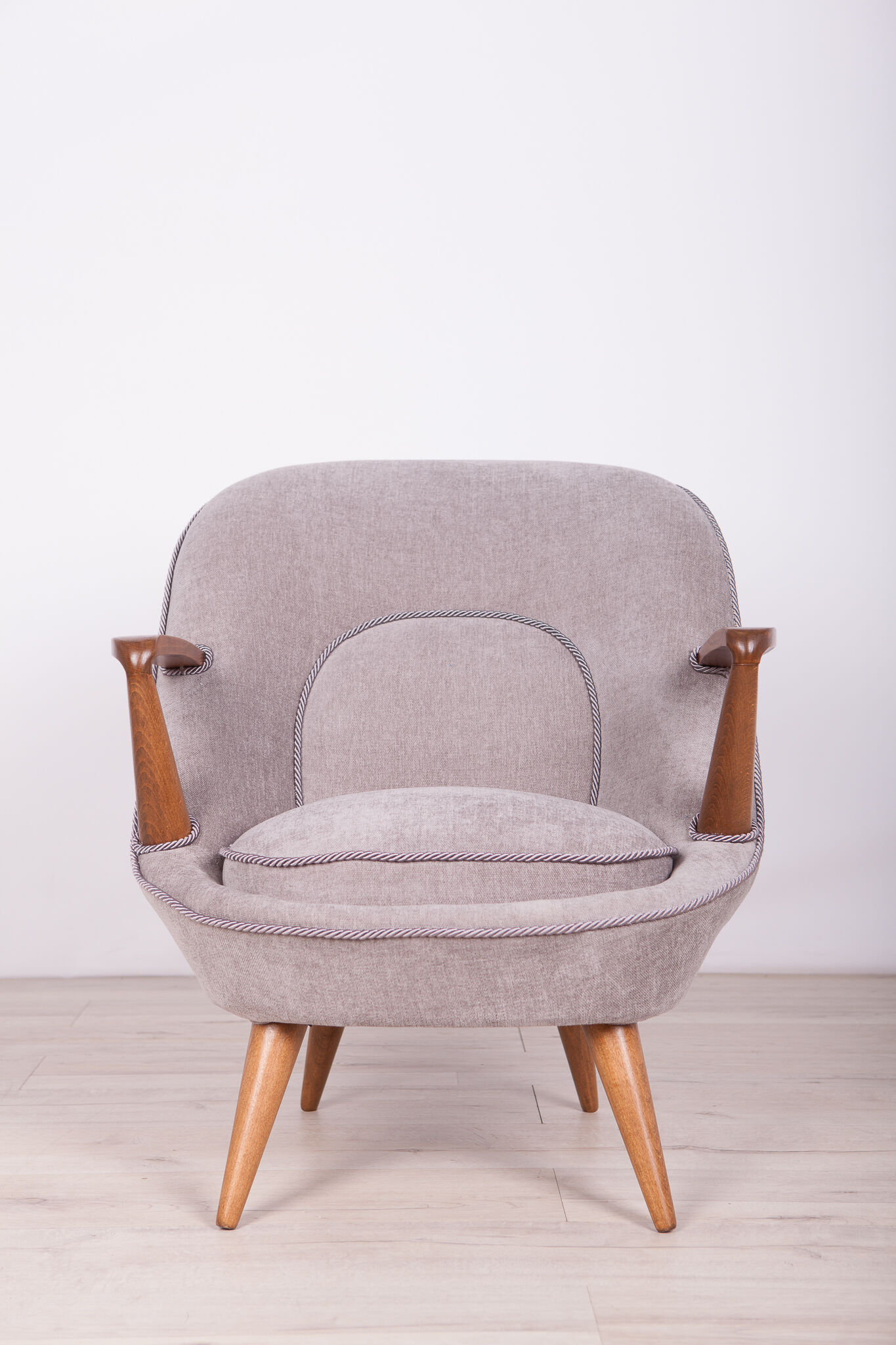 Model 345 Armchairs by J.Jędrychowicz & K.Racinowski for Poznan Furniture Factory, 1950s, Set of 2