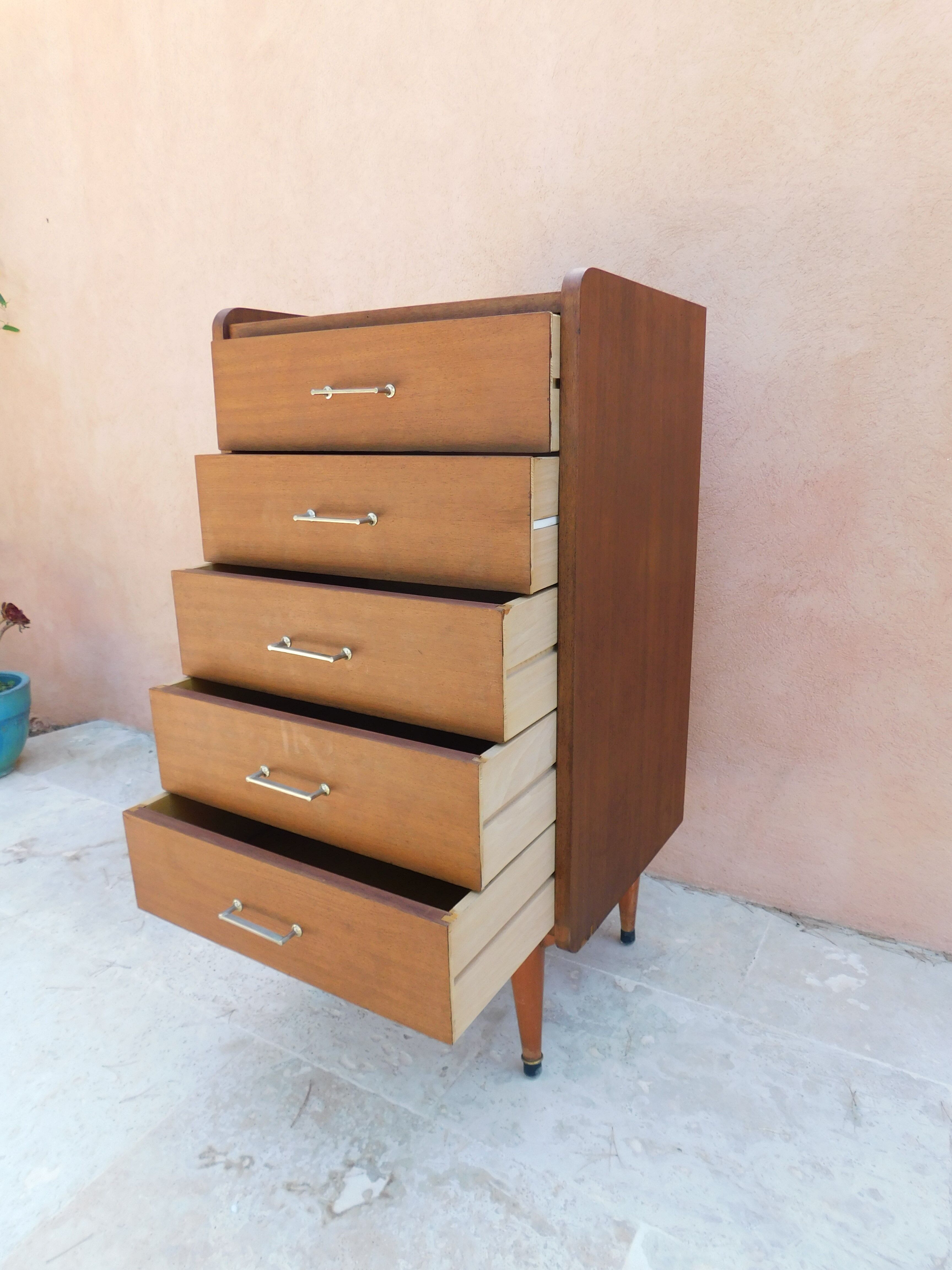 Vintage teak  chest of drawers