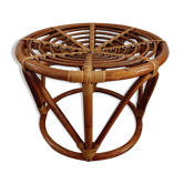 Pouf bambou vintage