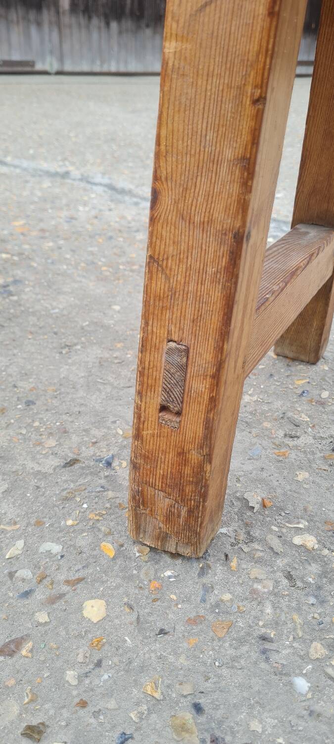 Solid wood church pew 1960