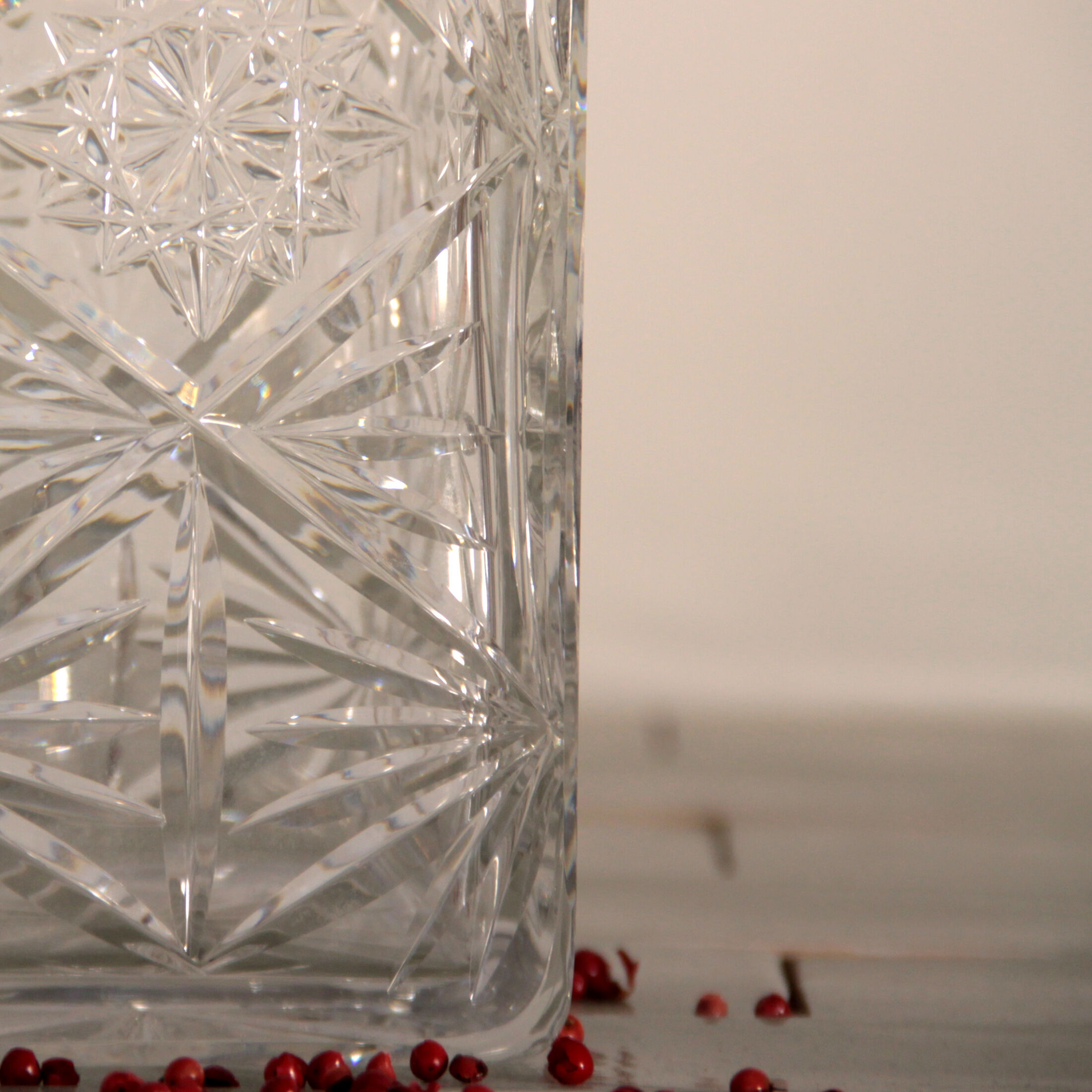 Vintage cut crystal whisky decanter