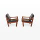 Vintage easy chairs by Illum Wikkelsø for Niels Eilersen, 1960s, set of 2