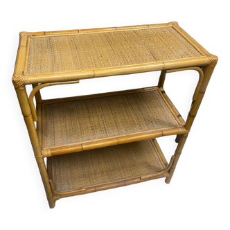 Rattan shelf