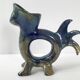 Paire de vases zoomorphes vintage