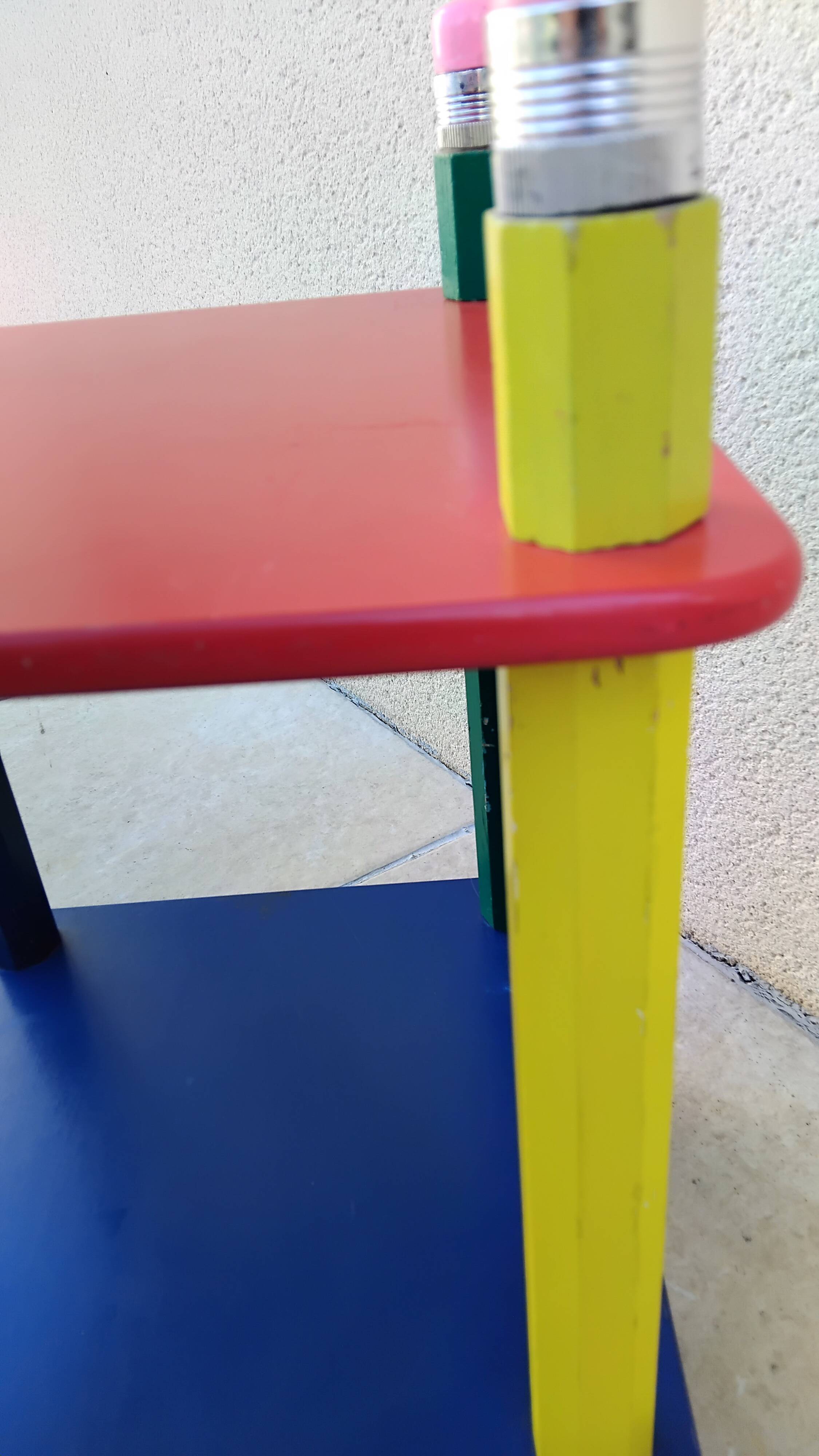 Vintage crayon shelf pierre sala