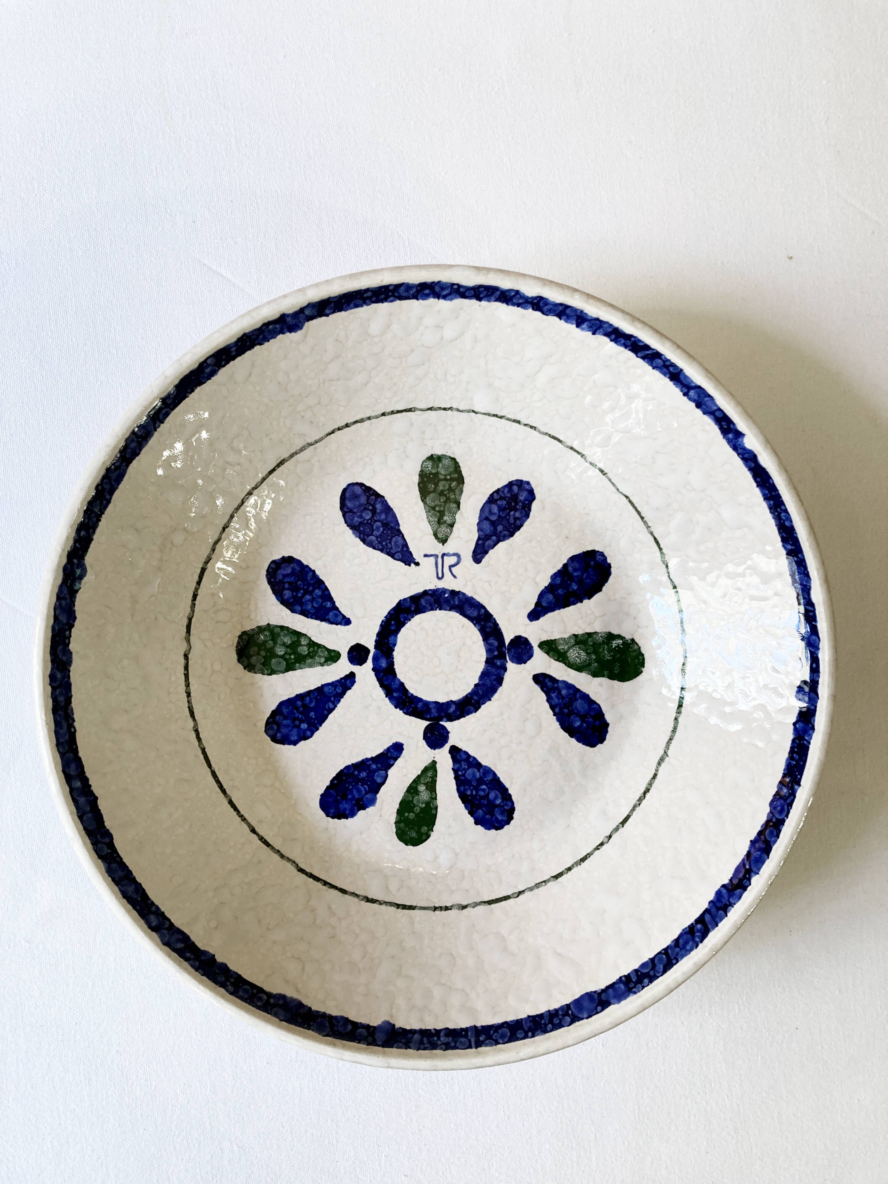 9 soup plates by Toy-Riont, Salins earthenware