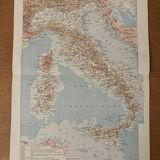 Grande carte vintage de l'Italie – 1930