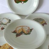 Assiettes à fromage porcelaine