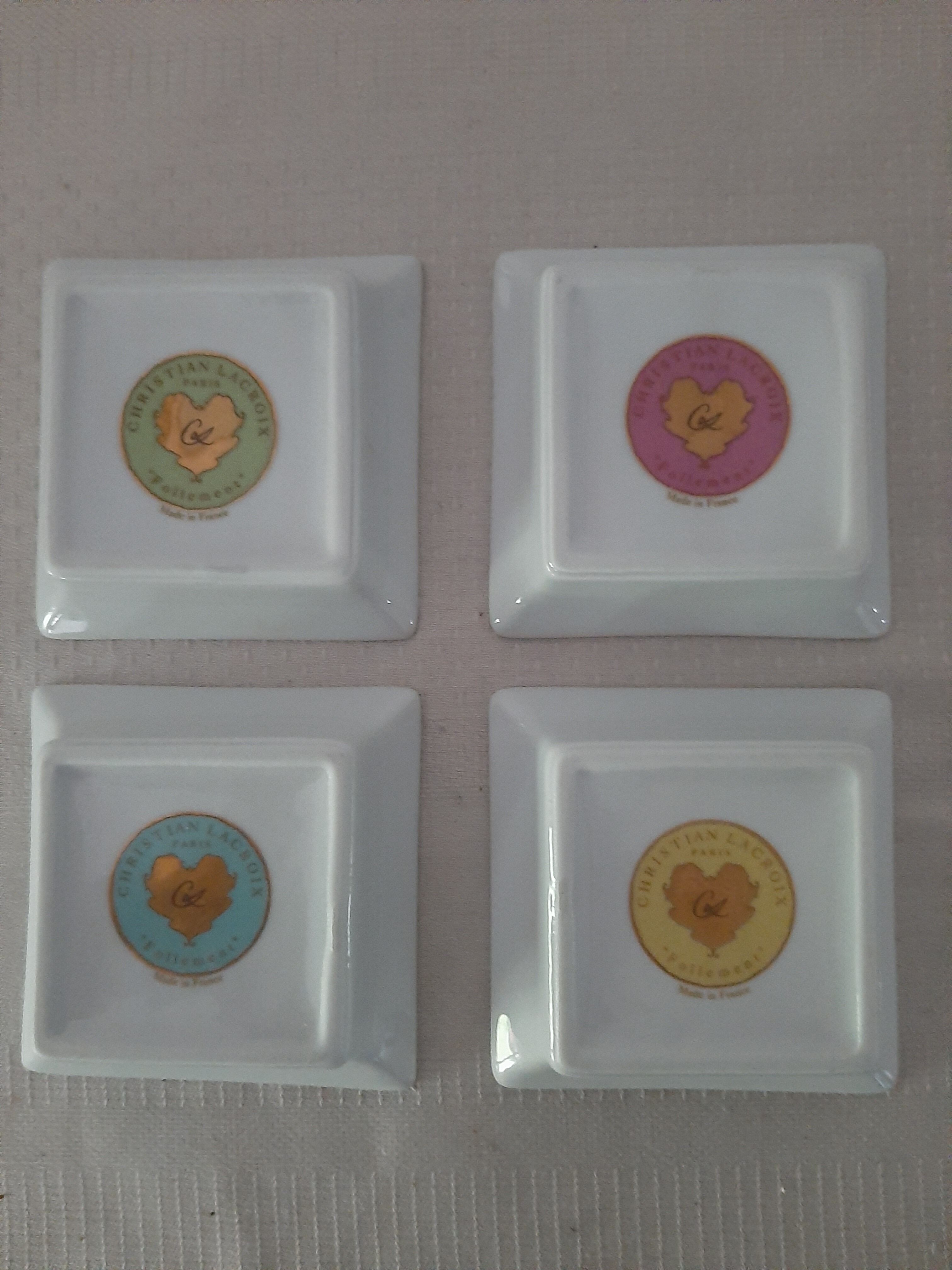 Porcelain ashtrays Madly Christian Lacroix