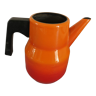 Vintage orange metal teapot