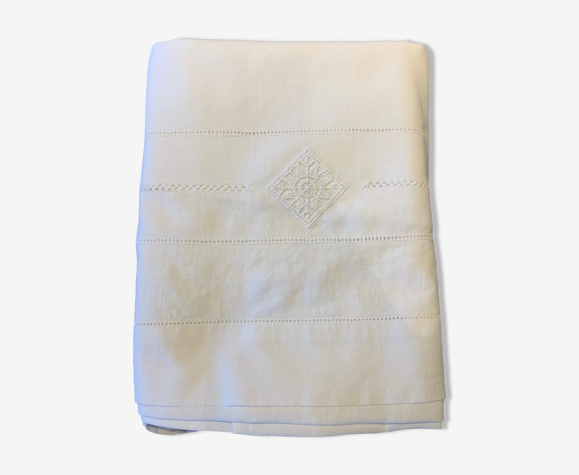 Drap plat coton blanc lit enfant ou bébé