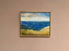 Original Swedish Oil on Canvas – “Landscape” by Lalla Blecher – Signed – Vintage & Framed