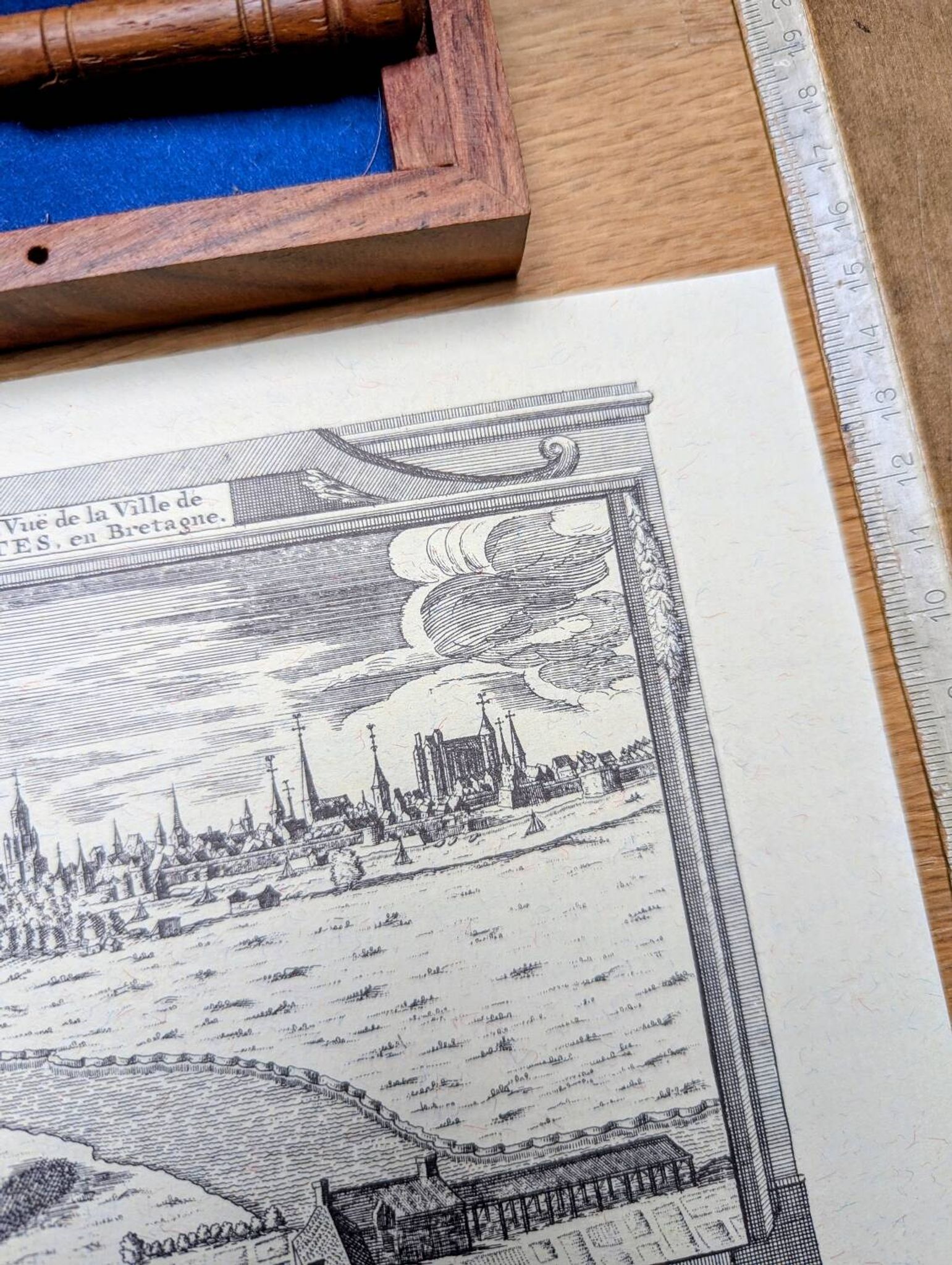 Printed in 1970, engraving from Nantes.