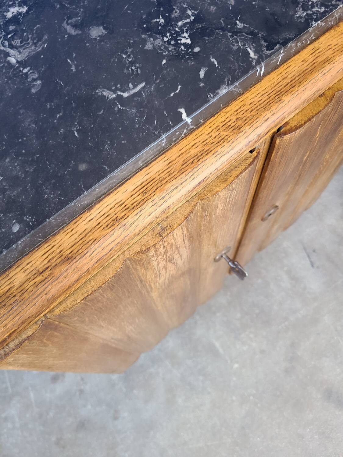 End table, vintage art deco bedside