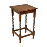 Side table in the countryside style in turned wood