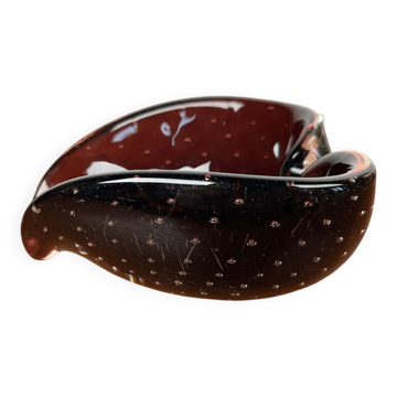 Vintage Italian Bullicante Ashtray in Murano Glass, 1970s