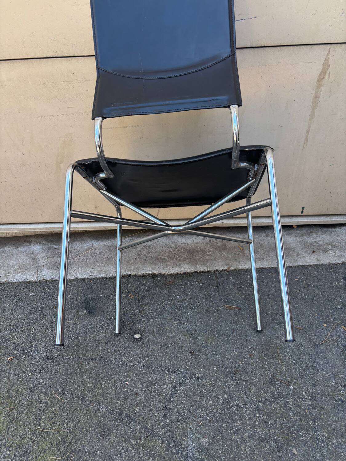 Set of 6 Matteo Grassi leather chairs