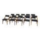 10 chaises Jumper par Zamojska, Pologne années 1970