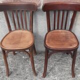 Baumann bistro chairs, 1950s. (Set of 2)