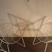 4 iron armchairs, design