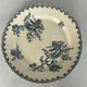 Old round ironstone plate from Gien, Chardons model - serving plate.