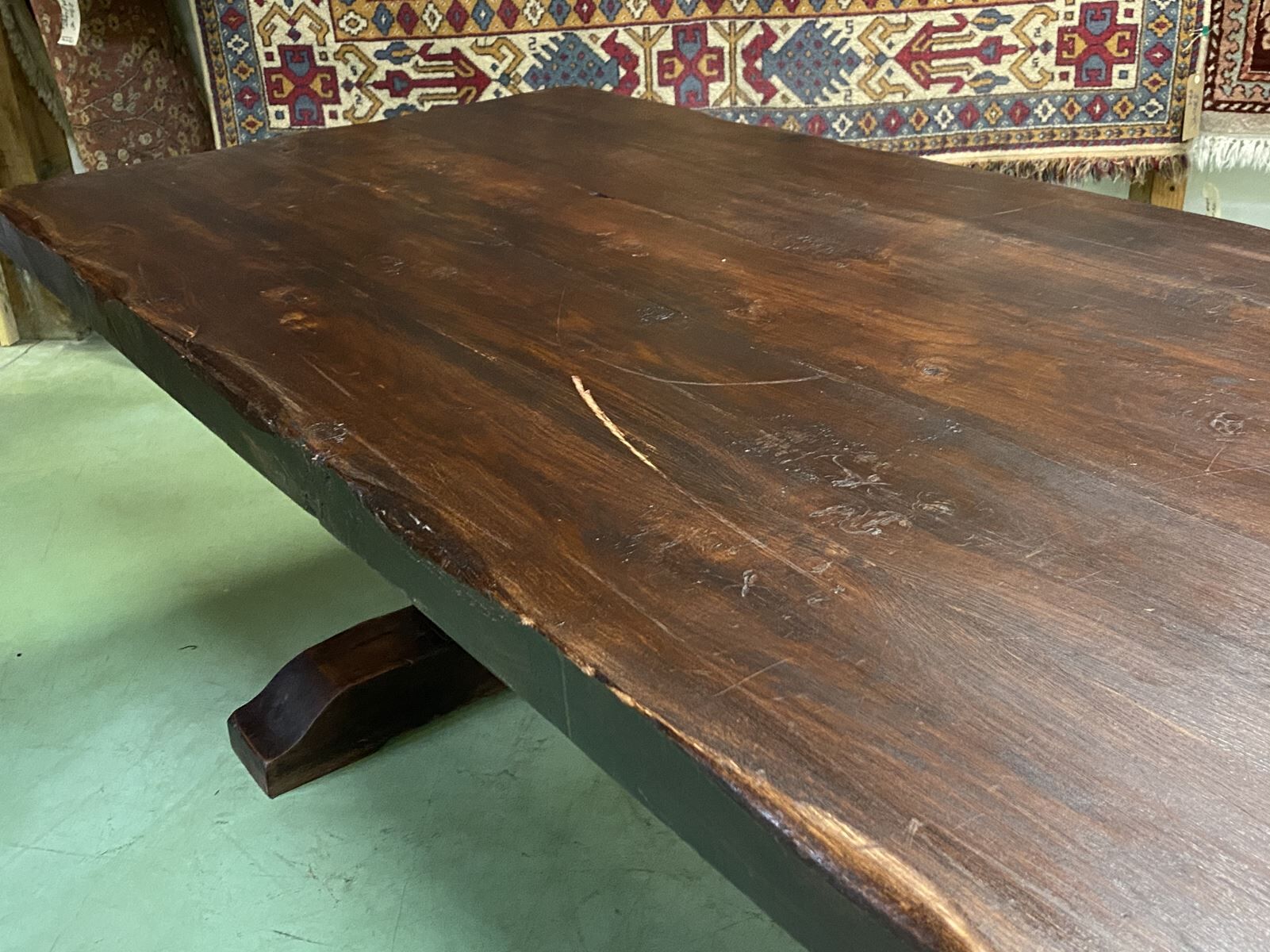 1930s oak monastery table