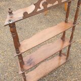 Wall shelf Napoleon III solid walnut