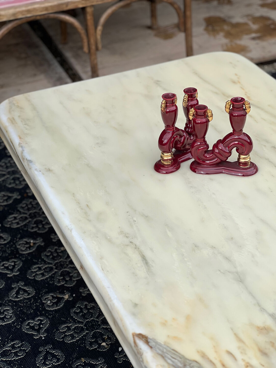 Marble coffee table