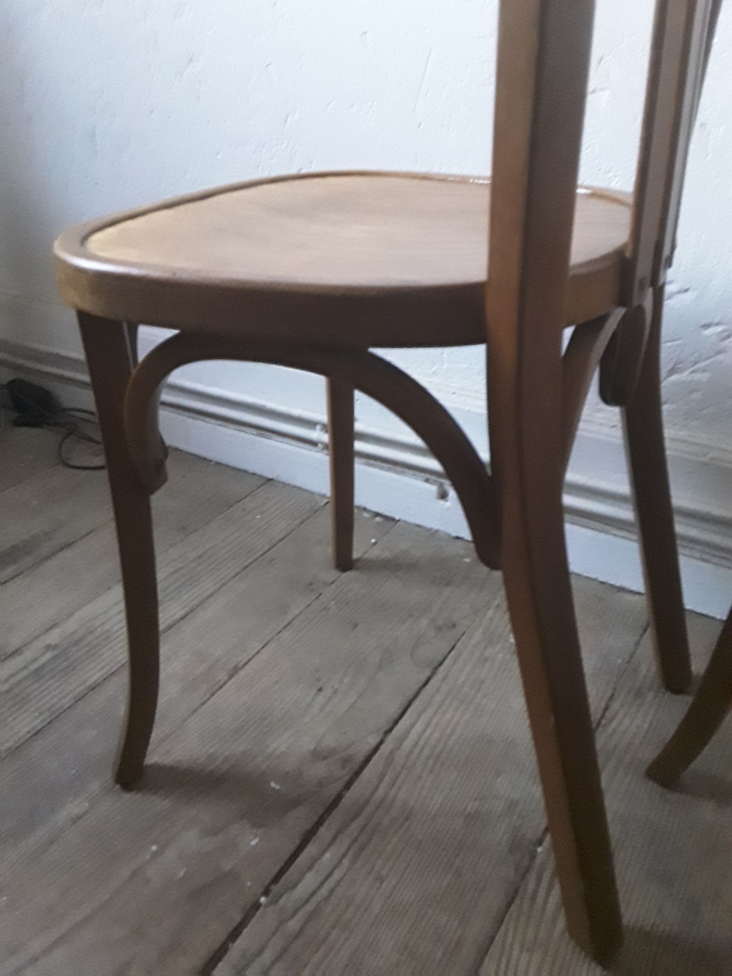 Pair of vintage Baumann bistro chairs