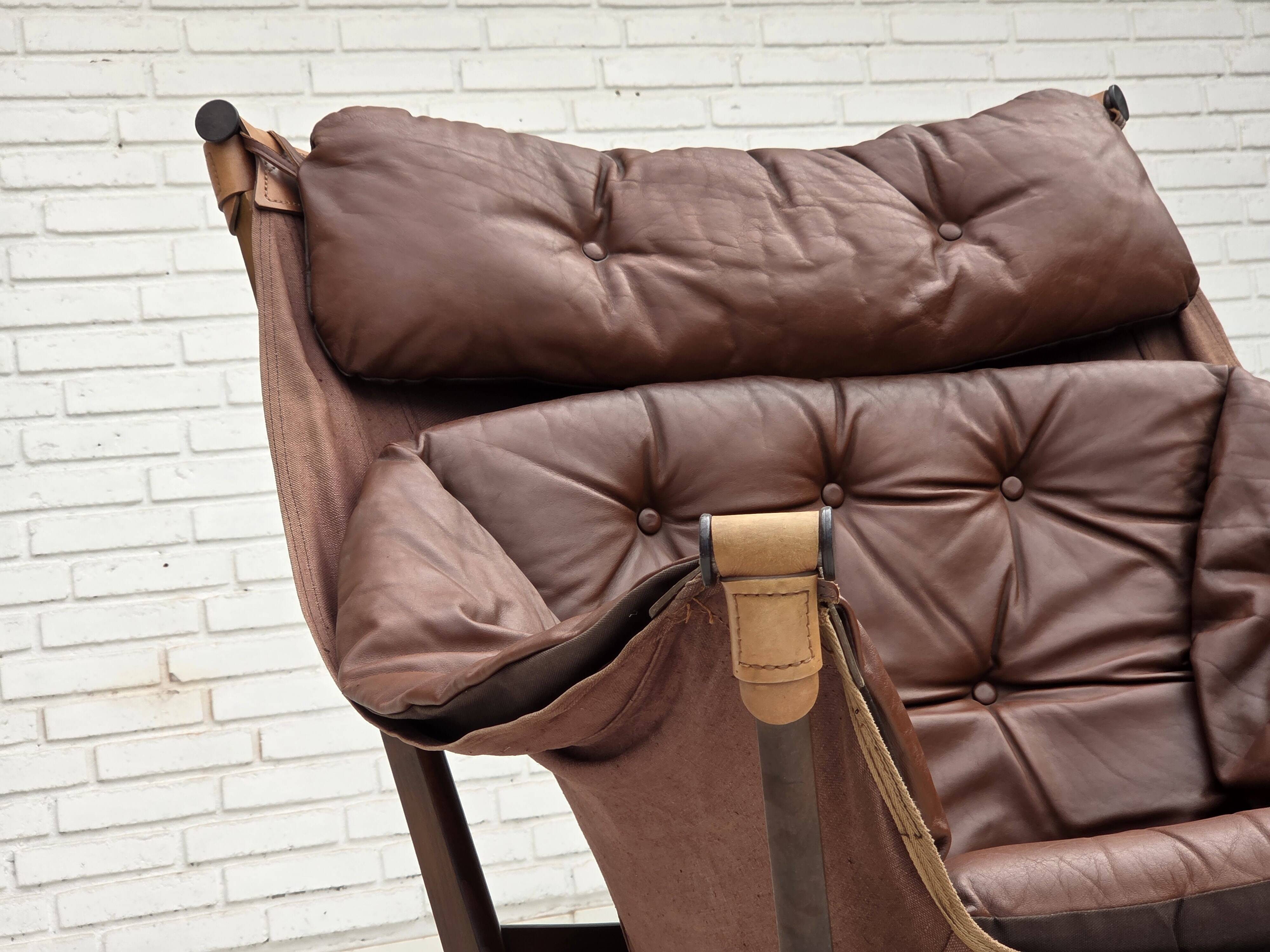 1970s, Norwegian design by Tormod Alnaes, "Trega" loungechair.