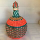 Large vintage decorative floor bottle